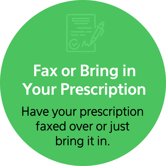Fax or bring in your prescription: have your prescription faxed over or just bring it into Clark Pharmacy in Ann Arbor, Michigan