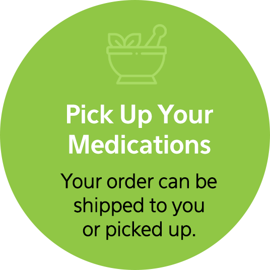 Pick up your medications: your order can be shipped to you or picked up from Clark Pharmacy in Ann Arbor Michigan