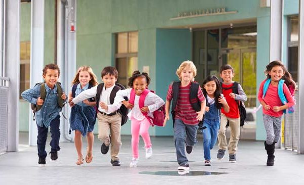 kids running home after school staying healthy